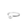 Clusterringen Behandelde Zoetwaterparel Pave 925 Sterling-Sier-Jewelry Drop Delivery Sieraden Ring Otjyy