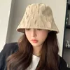 Bérets Summer Sunscreen Bucket Hat Casual Dacron Style mince Casquette de plage Protection solaire Panama Femmes Filles