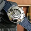 Relógio masculino de alta qualidade, mecânico, movimento automático, 41mm, 316l, caixa de vidro safira, tira de borracha, à prova d'água, montre de luxo