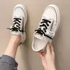 Casual Shoes Women Sneakers 2024 Summer Fashion Small White Canvas Hollow Breathable Female Sandals Platform Flat Women's