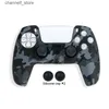 Controladores de jogo Joysticks DATA FROG Silicone Case para PlayStation 5 Capa protetora Skin Joystick Thumb Stick Grips Cap para ControllerY240322