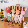 Fyllda plyschdjur Metoo Dolls Kids Toys Pastoral Angela Söta fyllda djur Rabbit Plush Toys For Girls Baby Christmas Birthday Present L240322