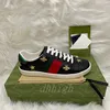 Designermerk Klassieke Styling Ace Casual Bee Low Heren Damesschoenen Hoge kwaliteit Tijger Geborduurd Zwart Wit Groene Strepen Wandelschoenen Maat 35-45