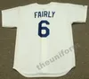 Men's 1951's-2001's Los Angeles CARL FURILLO RON FAIRLY STEVE GARVEY STEVE YEAGER GARY CARTER JOHN ROSEBORO GARY SHEFFIELD Throwback Baseball Jersey S-5XL