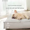 Canis Canetas Cama de luxo para animais de estimação para cães à prova d'água de alta rebote grande acolchoamento para cães Cama aconchegante para gatos Sofá Almofada Canil Tudo para cães Acessórios Y240322