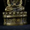 Estatuetas decorativas especiais antigas de bronze tibetano feitas à mão estátua de Buda Sakyamuni