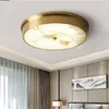 Ceiling Lights Chinese Style Lamp Copper Enamel Color Bedroom Living Room Study El Indoor Light Led Round Antique