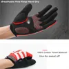 Gants de cyclisme Boodun hommes femmes Gants de cyclisme doigt complet Gel moto vtt vélo de route vélo équitation mitaines Gants Velo guantes luva ciclismo 240322