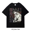 Camiseta para mujer Grappler Baki kyokudai Taikai Camiseta con estampado gráfico Harajuku Retro de manga corta de talla grande de algodón con escote redondo para mujer L2403