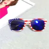 2140 Clássico Mi Nail Bandeira Americana Dia da Independência Óculos de Sol Óculos Decorativos para Festa
