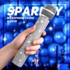 Spoons Mic Handle Cover Sparkly Bling Rhinestones Sleeve For Party&TV Show Most Wireless Microphones Silver