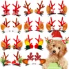 犬のための20 PCSクリスマスヘアクリップ手作りの犬のクリップボウズスモールキャットアクセサリーサプライ240314