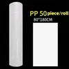 Disposable non-woven sheets 80cm x 180cm 30g for massage,home, spa, beauty, disposable paper roll (2 rolls,50 sheets per roll)