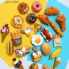 Fridge Magnets Hot dog French food stick magnetic food freezer egg sauce hamburger corn lobster freezer adhesive home decor Y240322