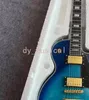 Standard electric guitar, grade 22, blue gradient tiger pattern, imported wood, in stock