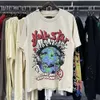 Mode hellstar skjorta herrar rap topp designer tshirt tidvatten varumärke roliga roliga komiska bokstaven tryck mjuk all rund krage kortärmad t shirt hellstar kort 8702