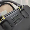 Luxury Miui Arcadie Bag med axelband Kvinnor Handla Kopplingar Kors Kropp äkta läder Satchel Totes Handväskor Designer Work Bowling Påsar A6