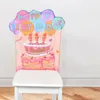 椅子カバーシートバースデーハッピーテーブルと学校の装飾のための子供の教室オフィス