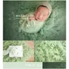 Keepsakes Born Pography Props Big Size Flokati 150X120Cm Handknitted Pure Greek Wool Blanket Baby Po Boy Girl Background Mat 230701 Dr Ot6Ha