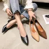 Elbise ayakkabıları zarif kadın rahat sivri uçlu ayak parmağı 3cm yüksek topuk çıplak ayakla Mary Jane Kore versiyonu iş özlü