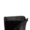 Buty zimowe gotycka punk platforma damska czarny patent skórzany pnącze kliny buty w połowie cielęcia butów bojowych p496