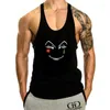 Tanktops voor heren Mode 2024 Trend Top Heren Zomerstijl Hisoka Face X Anime Mouwloos Zwart