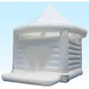 4.5x4.5m (15x15ft) avec ventilateur de mariage château gonflable gonflable blanc sautant videur maison de rebond avec porte en forme de coeur pour fête adulte