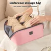 Storage Bags Travel Underwear Bag Large Capacity Socks Packing Travelling Organizers With Zipper Closure For Bra