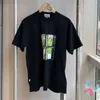 Мужские футболки 24ss Summer Harajuku CAVEMPT Футболки Зеленая мозаика с абстрактным узором с коротким рукавом High Street Хлопок Свободная мужская женская одежда Топы J240322
