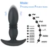 IKOKY telescopico vibrante dildo butt plug vibratore massaggiatore prostatico giocattoli erotici per uomini telecomando anale 240312