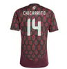 2024 2025 Jerseys de futebol do México Chicharito 24 25 Camisa de futebol da seleção nacional Homem para crianças Kit Home Away Camisetas Copa América Maillot Mexique 1985 Retro Gimenez Lozano