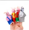 fish 8CM kleine Fingerpuppe aus Holz Cartoon Tier Fingerpuppe Kinder beruhigende Eltern-Kind-Puppe Handpuppe