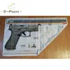 Akcesoria GLOCK G19X Flaga pistoletu 3 stóp*5 stóp (90*150 cm) Dekoracje rozmiaru dla flagi domowej baner wewnętrznych dekoracje zewnętrzne M165