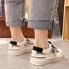 Casual Shoes Women Sneakers 2024 Summer Fashion Small White Canvas Hollow Breathable Female Sandals Platform Flat Women's