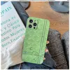 Designer Green Cell Phone -fodral för iPhone 12 12Pro 12Promax för 11 11Pro11Promax Premium Designers Phonecase med G Letter 13 13Pro 13PROMAX AM2D