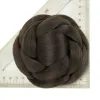 Chignon soowee sentetik saç örgülü chignon dansçı saç çörek saç parçaları scrunchie pençe saç çörün