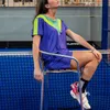 Tennis Padel Kit Femme Personnalisé T-shirt et Short de Sport de très Haute Qualité Fabriqué en Italie Sportswear Impression par Sublimation Polyester