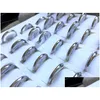 Band Rings 30Pcs Wide 2Mm Sier Ring Comfort-Fit Quality 316L Stainless Steel Engagement Men Women Elegant Classic Finger Dro Dhgarden Dhxpo