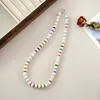 Kedjor Ashiqi 925 Sterling Silver Natural Freshwater Pearl Necklace Multi Color Stone Chain Fashion Jewelry for Women Gift