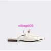 Mules Sandals Half Head Loafers Leather Slippers Manufacturers Direct Sales of Baotou Half Slippers for Womens Summer Wear Mueller Shoes 202 have logo HBG00R