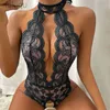 Sexy Set Women One Piece Otwarty Bra Bezpośrednia bieliznę dla seksu przezroczystą bieliznę Bodysuit Plus Size Eric Lenceria Sexy Catsuit 24322