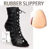 Dance Shoes Women Thin HIgh Heels Lace-up Boot Stilettos Jazz Women's Slipery Sole Latin Dancing Street Booties Plus Size