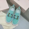 Casual Shoes Genuine Leather Slip-On Flats 2024 Spring Autumn Fashion Round Toe Women Crystal Decor Zapatos De Mujer Size 35-41