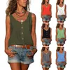 Réservoirs pour femmes Femmes élégantes Top Couleur unie Casual Basic Soft Tank Vêtements extensibles