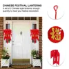 Bordslampor 3 PCS Palace Lantern Spring Festival Ornaments julgrandekorationer hänge