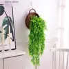 Faux Floral Greenery 75cm Malt Grass Wall Hanging Artificial Flower Indoor and Outdoor Home Decoration Plant Artificial Flower Rattan Y240322