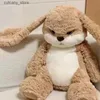 Мягкие плюшевые животные Anger Bunny plushie с длинными ушками кролика, плюшевые игрушки Kawaii Bunny, плюшевые детские куклы для детей, подарок L240322