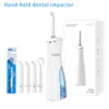 Altri apparecchi Irrigatore orale per la pulizia dentale irrigatore ricaricabile utilizzato per lavello dentale pompa dell'acqua dentale portatile irrigatore dentale 180ML H240322