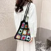 Evening Bags Women Flower Crochet Bag Bohemian Weave Aesthetics Soft Hollow Out Colorful Woven For Female Girls