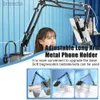 Cell Phone Mounts Holders Tablet Stand Adjustable Long Arm Metal Phone Holder Bed Mount Support For Xiaomi iPad Stand Flexible Arm Cell Phone Holder J3M4 240322